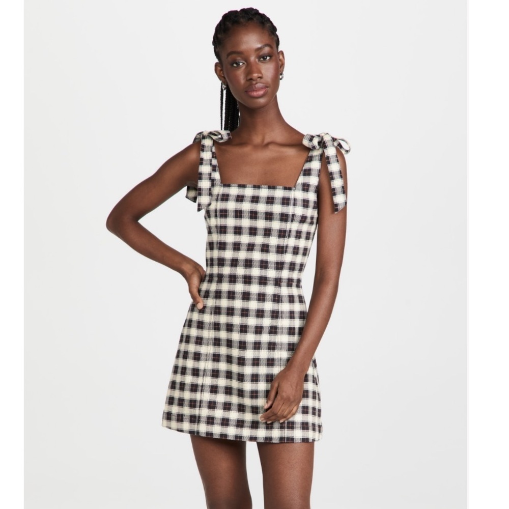 Alice + Olivia Maryann Tie Shoulder dress